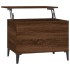 Mesa de centro madera contrachapada roble marrón 60x44,5x45
