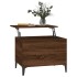 Mesa de centro madera contrachapada roble marrón 60x44,5x45