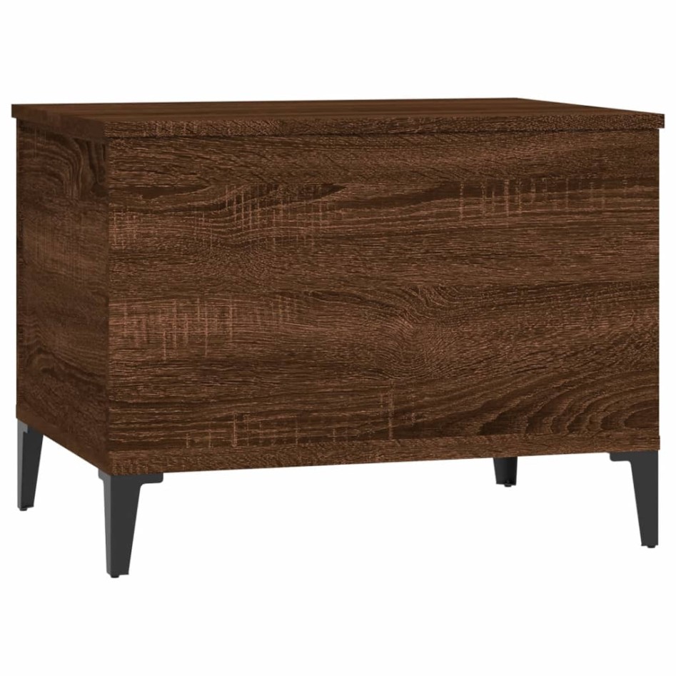 Mesa de centro madera contrachapada roble marrón 60x44,5x45