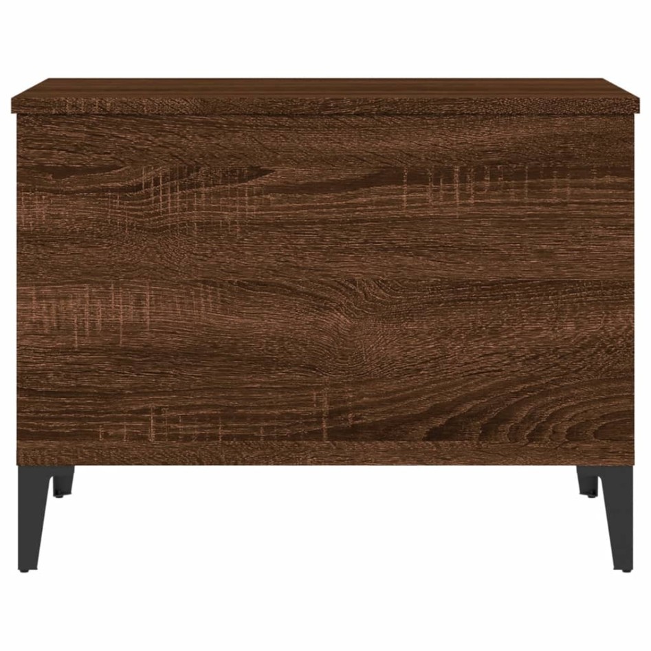 Mesa de centro madera contrachapada roble marrón 60x44,5x45
