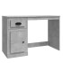 Escritorio con cajón madera gris hormigón 115x50x75