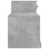 Mueble zapatero madera contrachapada gris hormigón 100x42x60