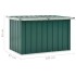 Caja de almacenaje para jardín verde 109x67x65
