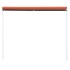 Toldo retráctil naranja y marrón 250x150