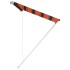 Toldo retráctil naranja y marrón 250x150