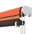 Toldo retráctil naranja y marrón 250x150