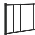 Estructura cama sin colchón con estribo metal negro 120x190