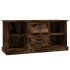 Mueble de TV madera contrachapada roble ahumado 99,5x35,5x48