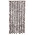 Cortina mosquitera chenilla marrón y blanco 100x220