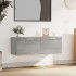 Armario pared madera contrachapada gris Sonoma 100x36,5x35