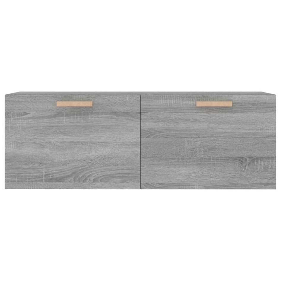 Armario pared madera contrachapada gris Sonoma 100x36,5x35