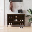 Zapatero madera de ingeniería marrón roble 100x35x70 cm
