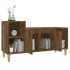 Mueble para TV madera contrachapada roble ahumado 100x35x55