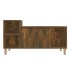 Mueble para TV madera contrachapada roble ahumado 100x35x55