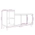 Mueble para TV madera contrachapada roble ahumado 100x35x55