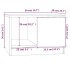 Mesa de centro madera de ingeniería roble Sonoma 50x50x36