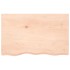 Estante de pared madera maciza roble sin tratar 80x50x(2-4)