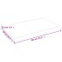 Estante de pared madera maciza roble sin tratar 80x50x(2-4)