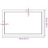 Estante de pared madera maciza roble sin tratar 80x50x(2-4)