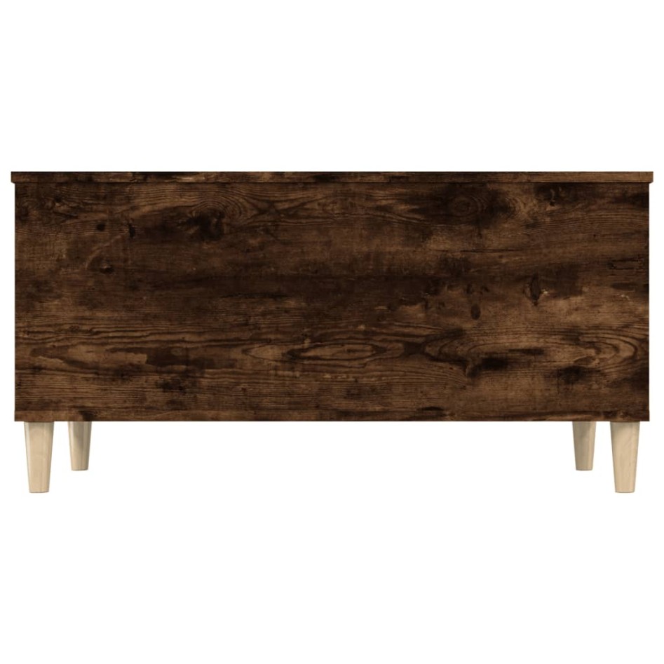 Mesa de centro madera contrachapada roble ahumado 90x44,5x45