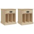 Mesitas de noche 2 unidades color roble Sonoma 43x36x50