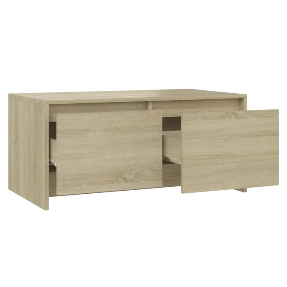 Mesa de centro madera de ingeniería roble Sonoma 90x50x41,5