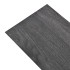 Lamas de suelo no autoadhesivas PVC negro y blanco 5,26 m² 2