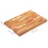 Tabla de cortar de madera maciza de acacia 50x35x4
