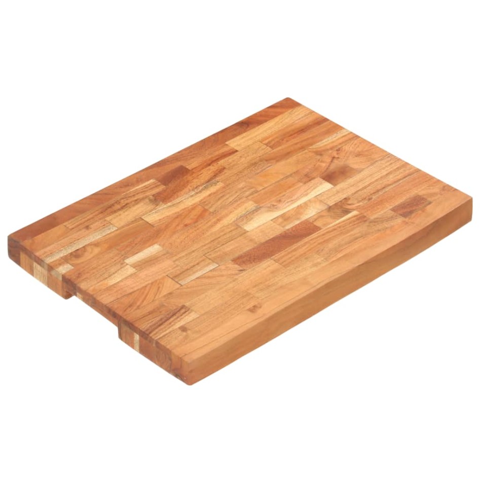 Tabla de cortar de madera maciza de acacia 50x35x4