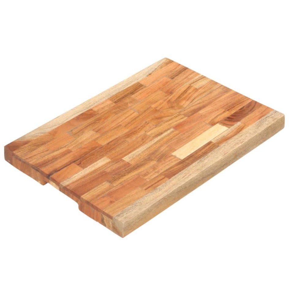 Tabla de cortar de madera maciza de acacia 50x35x4