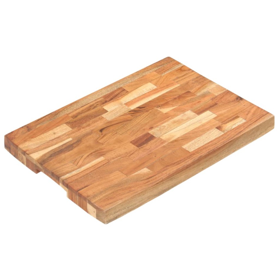 Tabla de cortar de madera maciza de acacia 50x35x4