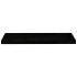 Estantes flotantes pared 4 uds negro brillo MDF 80x23,5x3,8