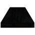 Estantes flotantes pared 4 uds negro brillo MDF 80x23,5x3,8