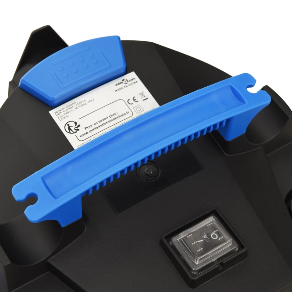 Aspirador en seco y húmedo plateado 1200 W 20