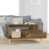 Mesa de centro madera contrachapada roble ahumado 90x49x45