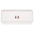Mesa de centro de madera maciza de pino blanco 80x50x35