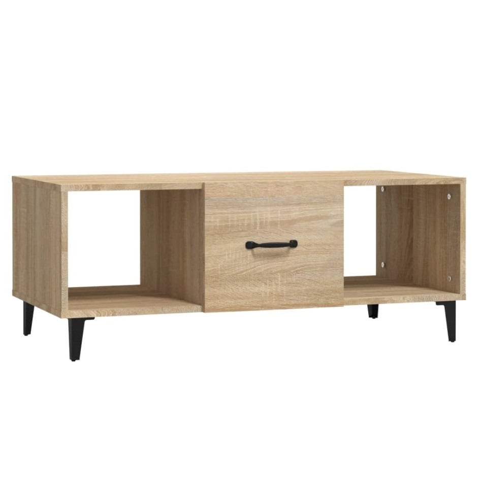 Mesa de centro madera contrachapada roble sonoma 102x50x40