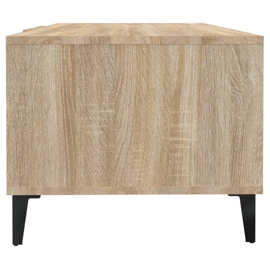 Mesa de centro madera contrachapada roble sonoma 102x50x40