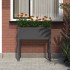 Jardinera de madera maciza de pino gris 78x40x81
