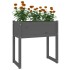 Jardinera de madera maciza de pino gris 78x40x81