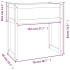 Jardinera de madera maciza de pino gris 78x40x81