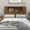 Mueble cabecero color roble ahumado 120x18,5x102,5 cm