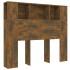 Mueble cabecero color roble ahumado 120x18,5x102,5