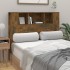 Mueble cabecero color roble ahumado 120x18,5x102,5