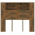 Mueble cabecero color roble ahumado 120x18,5x102,5