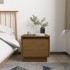 Mesitas de noche 2 uds madera de pino marrón miel 35x34x32