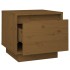 Mesitas de noche 2 uds madera de pino marrón miel 35x34x32