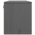Armarios de pared 2 uds madera maciza pino gris 45x30x35