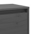 Armarios de pared 2 uds madera maciza pino gris 45x30x35