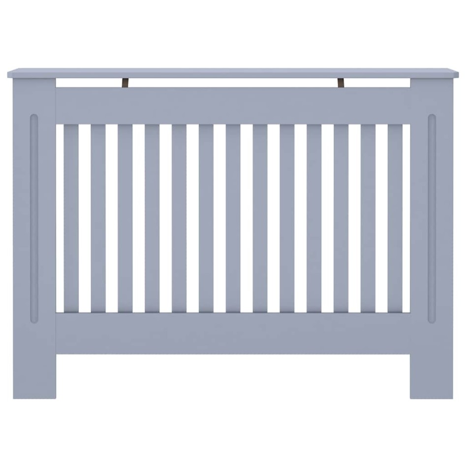 Cubierta para radiador MDF gris antracita 112x19x81,5